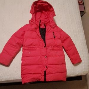 Girls winter jacket, pink, kids size large